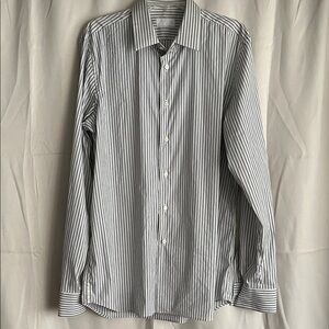 Prada Men’s Cotton Blue Striped Button Down Shirt Size 42 / 16.5